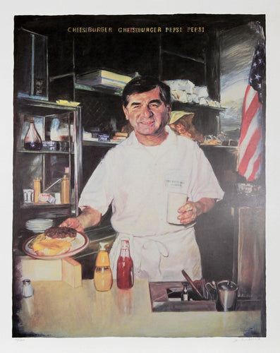 Cheeseburger Cheeseburger Pepsi Pepsi (Michael Dukakis) Lithograph | Ori Hofmekler,{{product.type}}