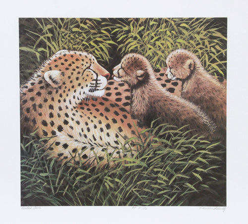Cheetah Love Lithograph | Caroline Schultz,{{product.type}}