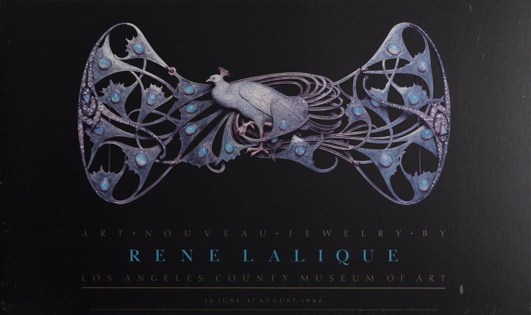 Chest Ornament, Pectoral Peacock Poster | René Lalique,{{product.type}}