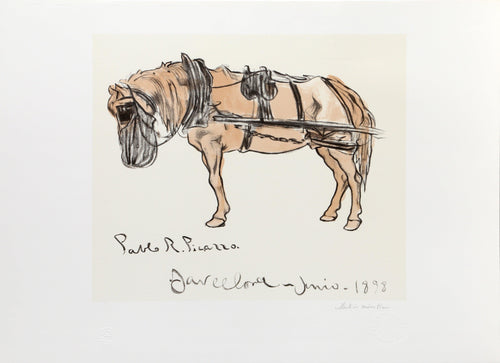 Cheval Attele Lithograph | Pablo Picasso,{{product.type}}