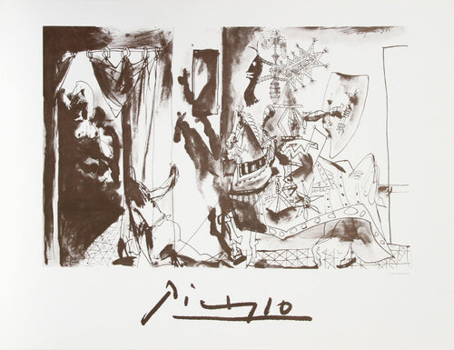 Chevalier en Armure, Page et Femme Nue Lithograph | Pablo Picasso,{{product.type}}