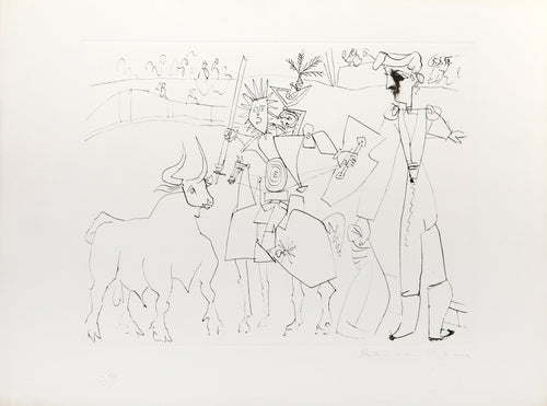 Chevalier Picador dans l'Arene Lithograph | Pablo Picasso,{{product.type}}