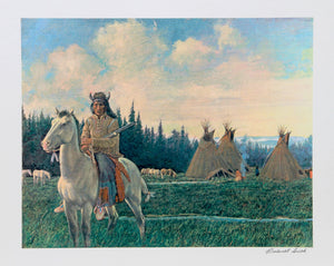 Chief Looking Glass of the Nez Perce Lithograph | Rockwell Smith,{{product.type}}