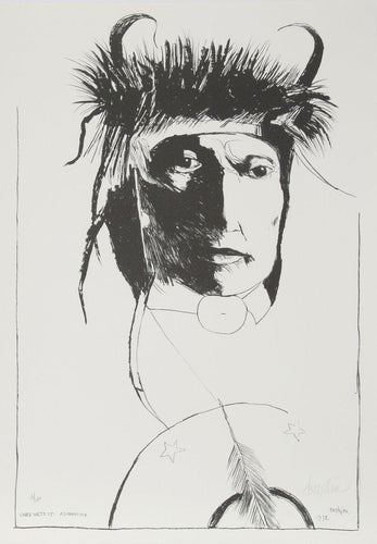Chief Wets It - Assinnboine Lithograph | Leonard Baskin,{{product.type}}