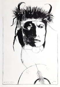 Chief Wets It Assinnboine Lithograph | Leonard Baskin,{{product.type}}