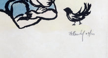Child and Bird Lithograph | Frank Kleinholz,{{product.type}}
