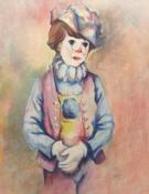 Child Clown Lithograph | Philippe Alfieri,{{product.type}}