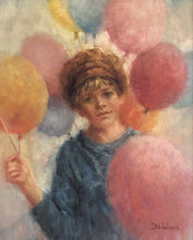 Child with Balloons Oil | Lisette De Winne,{{product.type}}