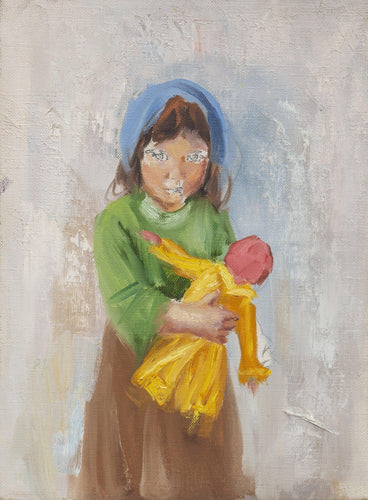 Child with Doll oil | Sandu Liberman,{{product.type}}