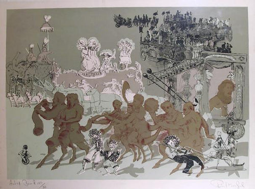 Children of all Ages from the Circus Suite Screenprint | Robert Munford,{{product.type}}