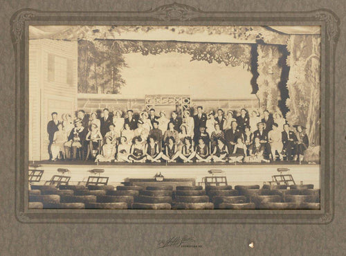 Children's Play Ensemble - Skowhegan, ME Black and White | Unknown Artist,{{product.type}}