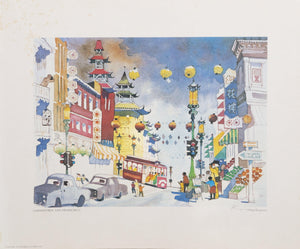 Chinatown, San Francisco lithograph | Dong Kingman,{{product.type}}