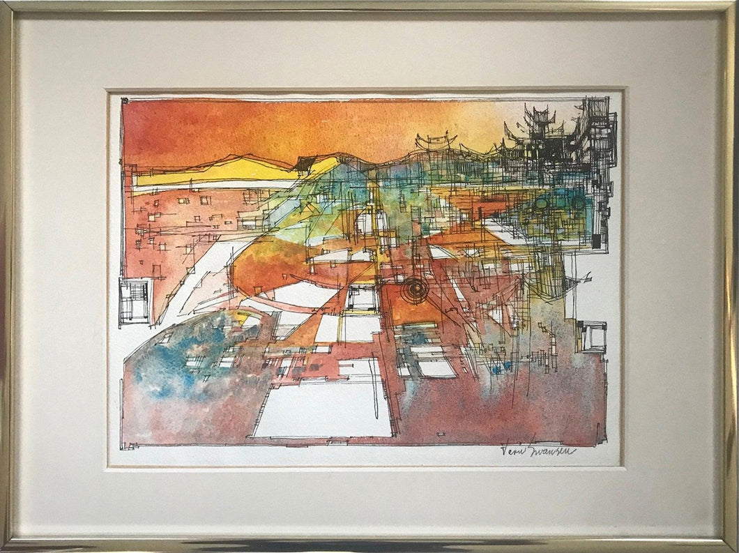Chinese Autumn Watercolor | Vern Swansen,{{product.type}}