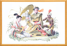 Chinese Royal with Pipa Player and Servant Oil | Unknown Artist,{{product.type}}
