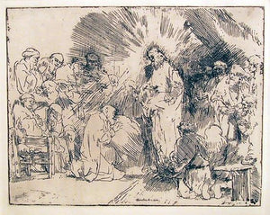 Christ Appearing to the Apostles Etching | Rembrandt,{{product.type}}