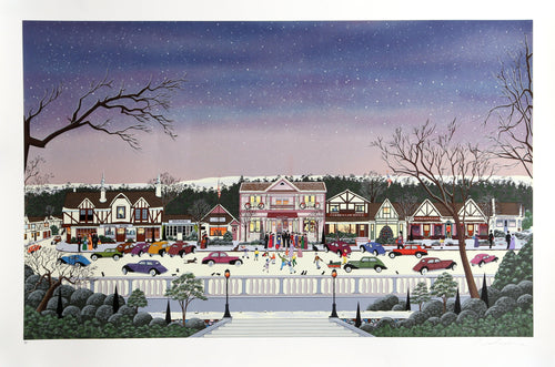 Christmas in Cambria Screenprint | Nicky Watanabe,{{product.type}}