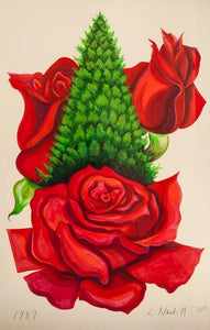 Christmas Rose Watercolor | Lowell Blair Nesbitt,{{product.type}}