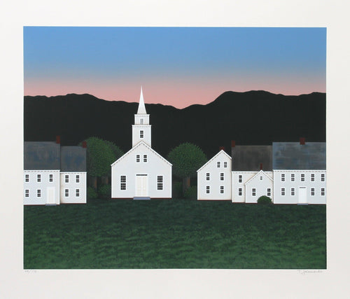 Church at Sunset Screenprint | Ted Jeremenko,{{product.type}}