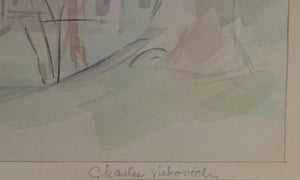 Church near Hatsboro, PA Watercolor | Charles Blaze Vukovich,{{product.type}}