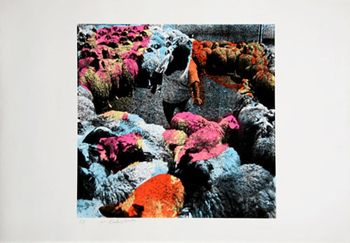 Circle of Sheep Screenprint | Menashe Kadishman,{{product.type}}