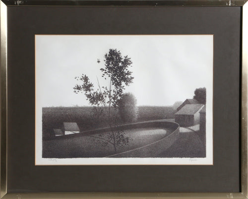 Circular Fence Lithograph | Robert Kipniss,{{product.type}}