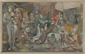 Circus Backstage (At Play) (70) Oil | John F. Leonard,{{product.type}}