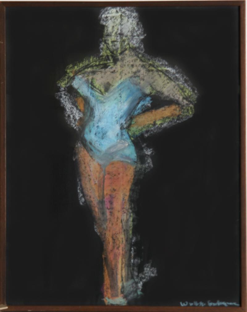 Cirker: Female Figure Pastel | Walter K. Gutman,{{product.type}}