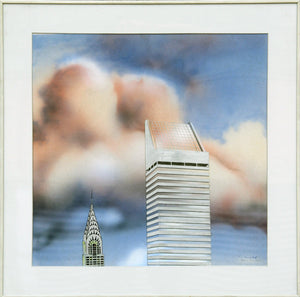 Citicorp and Chrysler Buildings Mixed Media | Ronald Mallory,{{product.type}}
