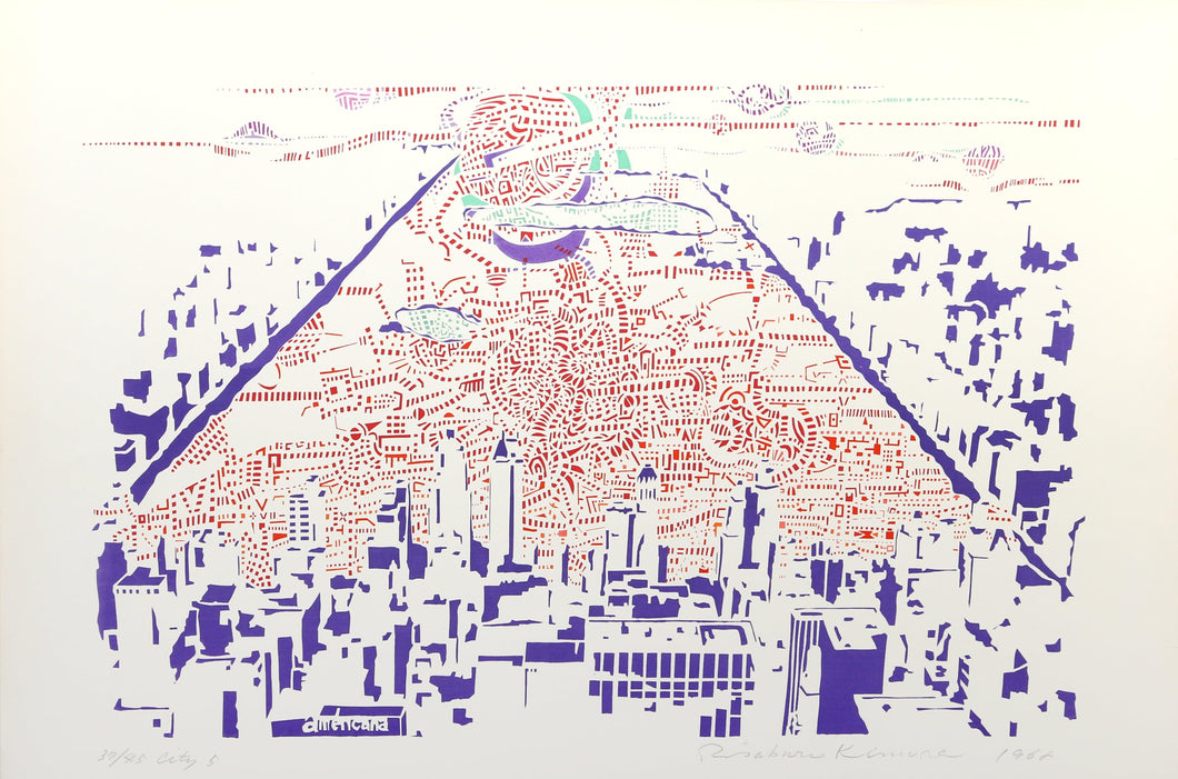 City 5 Screenprint | Risaburo Kimura,{{product.type}}