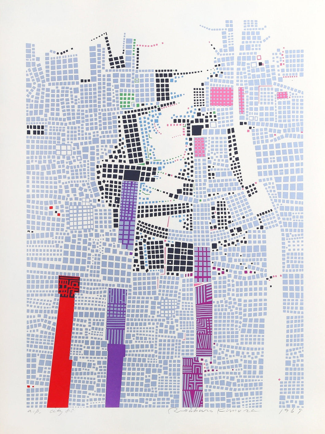 City 85 Screenprint | Risaburo Kimura,{{product.type}}