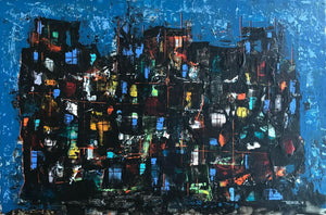 City at Night Oil | Leonardo Nierman,{{product.type}}