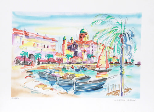 City Harbor Lithograph | Oliver Zlatku,{{product.type}}