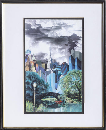 City Skyline mixed media | Erik Freyman,{{product.type}}