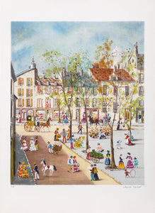 City Square II Lithograph | Claude Tabet,{{product.type}}