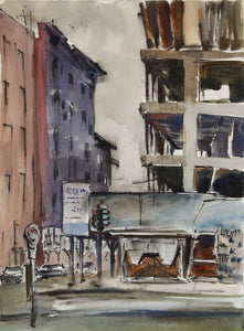 City Street (49) Watercolor | Eve Nethercott,{{product.type}}