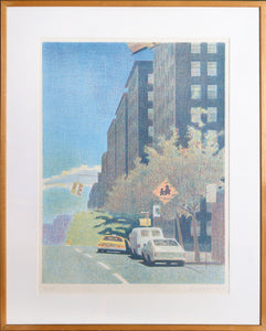 City Street Lithograph | Richard Kirk Mills,{{product.type}}
