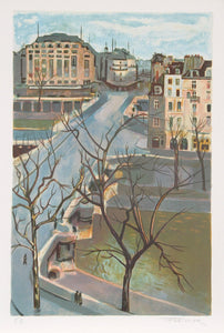 City Street Lithograph | Roger Forissier,{{product.type}}