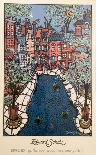 City Street - Owl 57 Galleries Poster | Edward Sokol,{{product.type}}