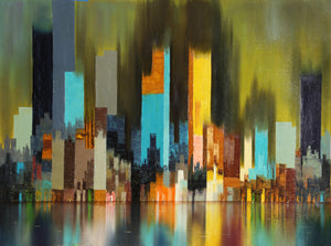 Cityscape 6 Oil | James Sherman,{{product.type}}