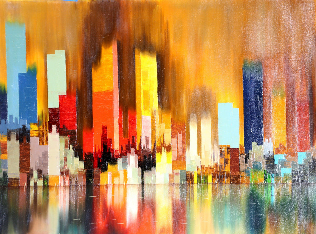 Cityscape 7 Oil | James Sherman,{{product.type}}