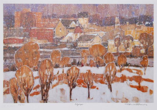 Cityscape Lithograph | Tom Mathews,{{product.type}}