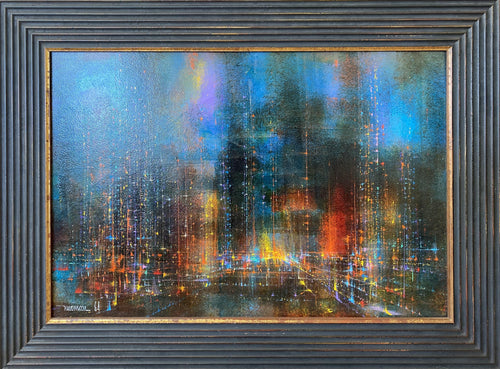 Ciudad en la Noche Oil | Leonardo Nierman,{{product.type}}