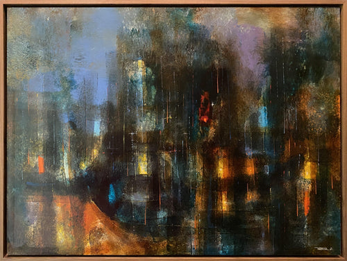 Ciudad Prismatica Oil | Leonardo Nierman,{{product.type}}