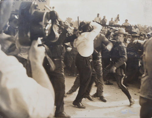 Civil Rights Riot Black and White | Nat Fein,{{product.type}}