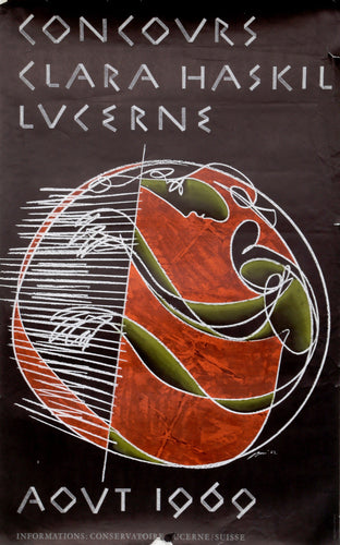 Clara Haskil at Concervatorie Lucerne Poster | Hans Erni,{{product.type}}