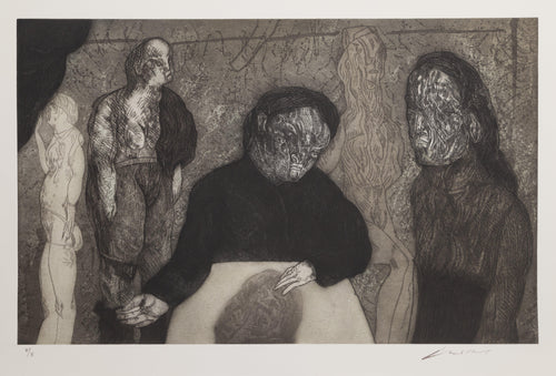 Clase de Anatomia from the Intolerance Portfolio Etching | José Luis Cuevas,{{product.type}}