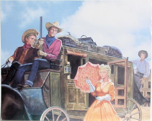 Classic Hollywood Western Poster | Unknown Artist,{{product.type}}