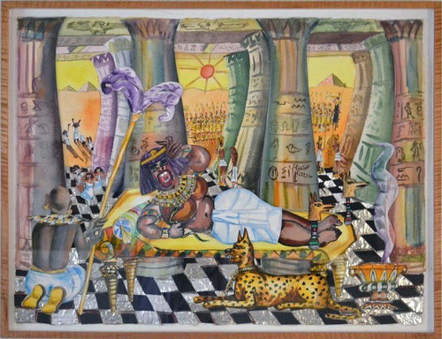 Cleopatra Mixed Media | Red Grooms,{{product.type}}