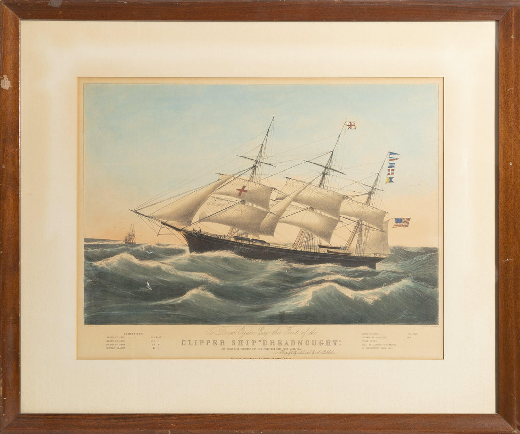 Clipper Ship Dreadnought Lithograph | Currier and Ives,{{product.type}}