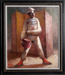 Clown and Drum II Oil | Philippe Alfieri,{{product.type}}